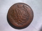 медная монета 1761 г 