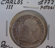 Серебрянная монета Карлос 3
